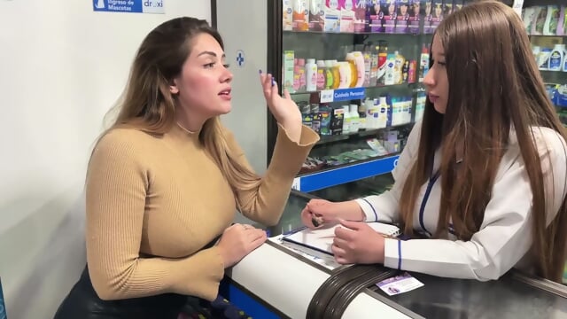 Columbian Lesbian Doctor Helps Patient With Headache